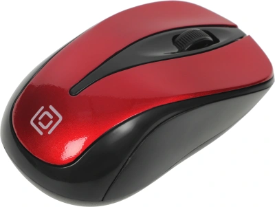 Мышь Оклик 675MW черный/красный оптическая 1200dpi беспров. USB для ноутбука 3but (1025919)