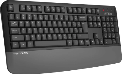 Клавиатура A4Tech FGK20 серый USB беспроводная Multimedia (подставка для запястий)
