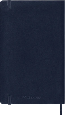 Блокнот Moleskine CLASSIC SOFT QP617B20 Large 130х210мм 192стр. клетка мягкая обложка синий сапфир