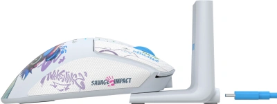 Мышь A4Tech Bloody R73 Ultra Duo белый/рисунок оптическая 20000dpi беспров. USB/USB-C 7but (R73 ULTRA DUO NYX MIRAGE)