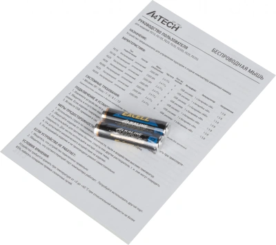 Мышь A4Tech Fstyler FG20 серый оптическая 2000dpi беспров. USB для ноутбука 4but (FG20 GREY)