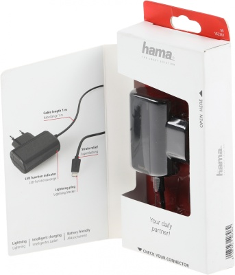 Сетевое зар./устр. Hama H-183267 5W 1A для Apple черный (00183267)