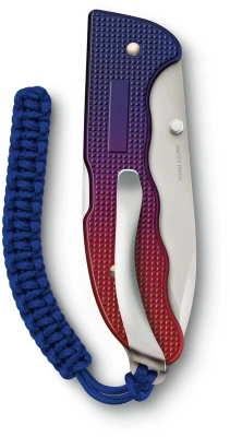 Нож перочинный Victorinox Evoke Alox (0.9415.D221) 136мм 5функц. синий/красный подар.коробка в комплекте: паракорд
