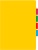 Папка-уголок Бюрократ -E356YEL 3 уровн. A4 пластик 0.15мм желтый