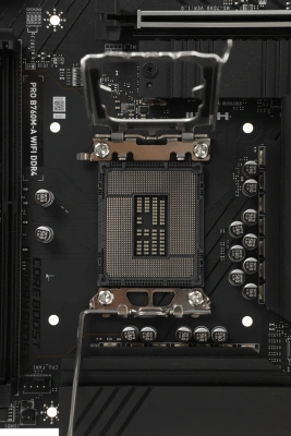 Материнская плата MSI PRO B760M-A WIFI DDR4 Soc-1700 Intel B760 4xDDR4 mATX AC`97 8ch(7.1) 2.5Gg+HDMI+DP