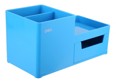 Органайзер настольный Deli EZ25130 Rio 4отд. 175x90x92мм голубой пластик