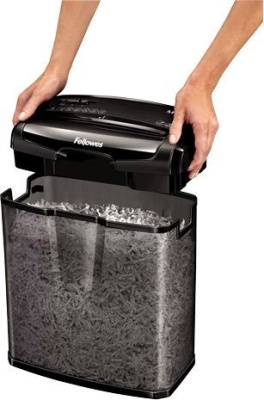 Шредер Fellowes PowerShred M-7Cm (секр.P-4) фрагменты 7лист. 13лтр. скобы пл.карты