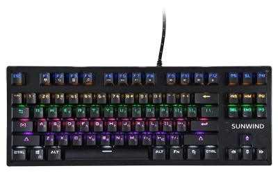 Клавиатура SunWind SW-K900G механическая черный USB Multimedia for gamer LED (1422332) кабель 1.8м