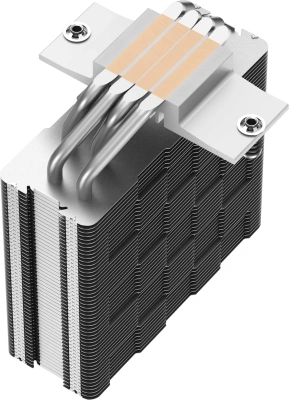Устройство охлаждения(кулер) Deepcool AG400 Soc-AM5/AM4/1200/1700/1851 серебристый/черный 4-pin 18-31.6dB Al+Cu 220W 614gr Ret (R-AG400-BKNNMN-G-1)