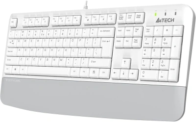 Клавиатура A4Tech Fstyler FK20 белый USB Multimedia (подставка для запястий) (FK20) кабель 1.5м
