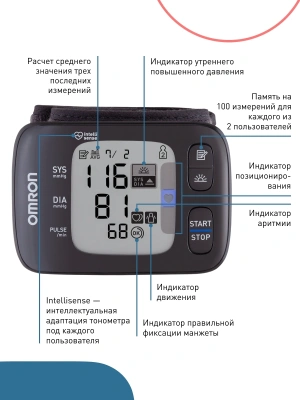 Тонометр запястный Omron RS7 Intelli IT
