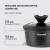 Ковш Rondell Walzer RDA-764 1.3л. d=16см (с крышкой) черный Ковш Rondell Walzer RDA-764 1.3л. d=16см (с крышкой) черный
