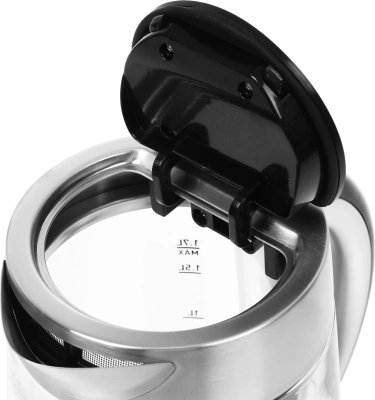 Чайник электрический Tefal KI760D30 1.7л. 2400Вт серебристый корпус: стекло/металл/пластик (8010000023)