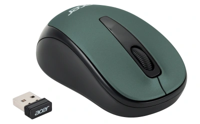 Мышь Acer OMR135 зеленый оптическая 1000dpi беспров. USB для ноутбука 3but (ZL.MCEEE.01I)