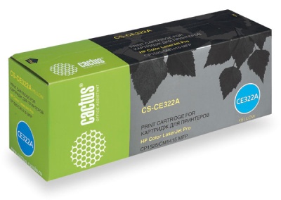 Картридж лазерный Cactus CS-CE322A CE322A желтый (1300стр.) для HP LJ CP1525