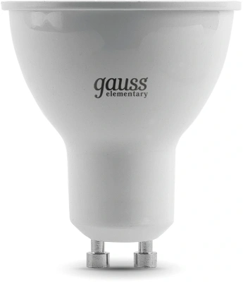 Лампа светодиодная Gauss 7Вт цок.:GU10 рефлек. 220B св.свеч.бел.нейт. MR16 (упак.:1шт) (13627)