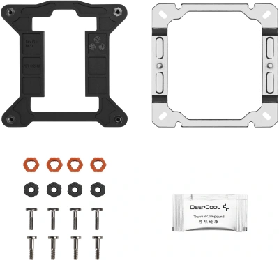 Устройство охлаждения(кулер) Deepcool AG400 G2 ARGB Soc-AM5/AM4/1200/1700/1851 серебристый/черный 4-pin 30.93dB Al+Cu 230W 641gr Ret (R-AG400-BKAMMG2-G)