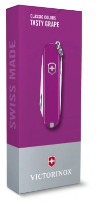Нож перочинный Victorinox Classic SD Tasty Grape (0.6223.52G) 58мм 7функц. подар.коробка