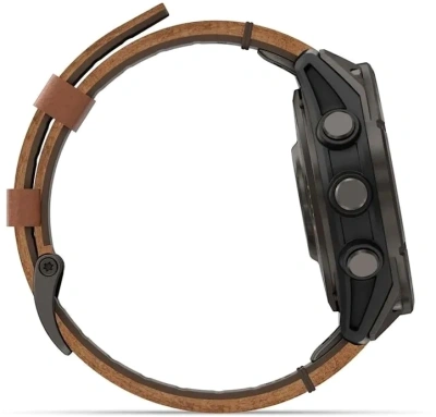 Смарт-часы Garmin Fenix 8 Pro 47мм 1.4" AMOLED корп.серый рем.песочный разм.брасл.:132-215мм (010-03198-40)