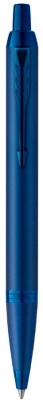 Ручка шариков. Parker IM Monochrome K328 (2172966) Blue PVD M син. черн. подар.кор.