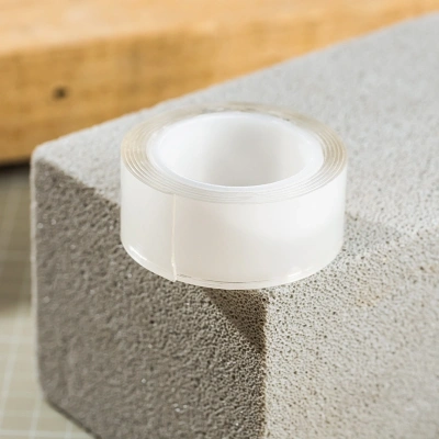 Клейкая лента универсальная двусторонняя Deli EA503 прозрачная шир.24мм дл.1м