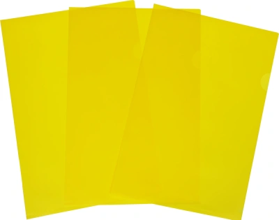 Папка-уголок Бюрократ -E310/1YEL A4 пластик 0.18мм желтый