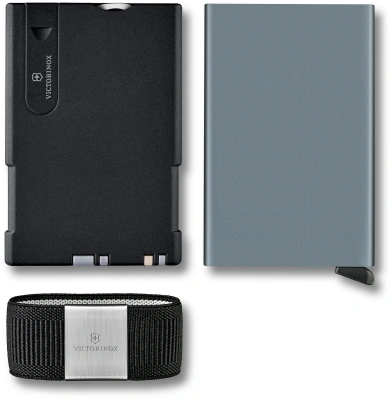Швейцарская карта Victorinox Smart Card Wallet Sharp (0.7250.36) серый коробка подарочная