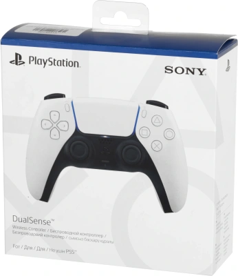 Геймпад Беспроводной PlayStation DualSense белый для: PlayStation 5 (CFI-ZCT2W)