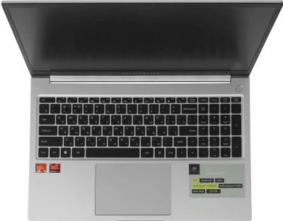 Ноутбук Machcreator Genesis R17 Ryzen 5 7640HS 16Gb SSD1Tb AMD Radeon 760M 17.3" IPS QHD (2560x1600) без ОС silver WiFi BT Cam 8612mAh (JJ00G400HRU)