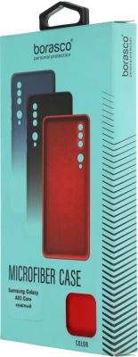 Чехол (клип-кейс) BoraSCO для Samsung Galaxy A03 Core Microfiber Case красный (40945)