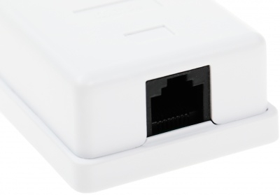 Розетка Lanmaster TWT-SM1-45-WHRJ45 кат.5E бел. (упак.:1шт)