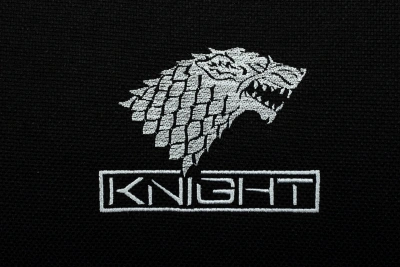 Кресло игровое Knight Optimum черный/серый с подголов. крестов. пластик