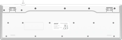 Клавиатура Acer OKW503 белый USB Multimedia (ZL.KBD11.00Q) кабель 1.8м