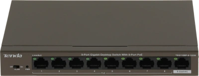 Коммутатор Tenda TEG1109P-8-102W (L2) 9x1Гбит/с 8PoE 92W неуправляемый