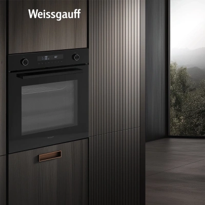 Духовой шкаф Электрический Weissgauff EOM 741 PDB Black Edition черный