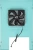Корпус Thermaltake The Tower 100 Turquoise голубой без БП miniITX 1x120mm 3x140mm 2xUSB3.0 audio bott PSU