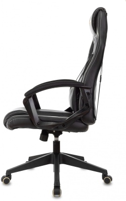 Кресло игровое Zombie Arena черный ткань/эко.кожа крестов. пластик