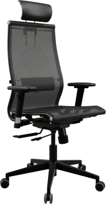 Кресло эргономичное Метта Samurai Black Edition 2.0 сиденье черный сетка с подголов. крестов. полиамид