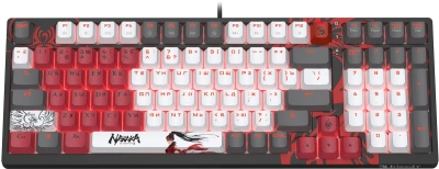 Клавиатура A4Tech S98 Naraka механическая черный/красный USB for gamer LED (S98 NARAKA BLMS RED PLUS) кабель 1.8м
