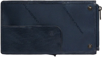 Чехол для кредитных карт Piquadro Solm PP5649S141R/AV серо-голубой натур.кожа/алюм.