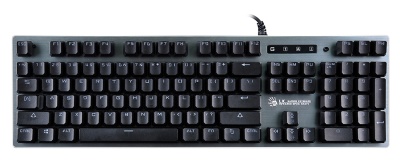 Клавиатура A4Tech B765 механическая серый USB for gamer LED (B765 GREY/NEON (GREEN SWITCH)) кабель 1.8м
