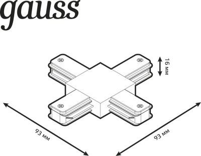 Соединитель Gauss TR112 белый