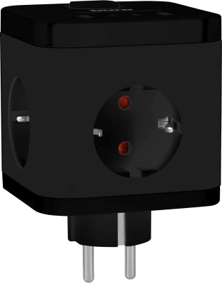 Сетевой разветвитель Buro BU-PW3UC-B (3 розетки) черный (коробка)