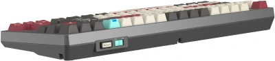 Клавиатура A4Tech WS87 механическая серый/красный USB беспроводная BT/Radio for gamer LED