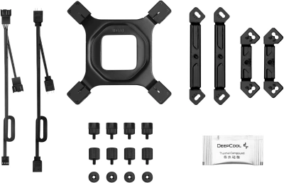 Устройство охлаждения(кулер) Deepcool AG620 Bk V2 ARGB Soc-AM5/AM4/1200/1700/1851 черный 4-pin 15-29.4dB Al+Cu 260W 1330gr Ret (R-AG620-BKAMMN-GJD)