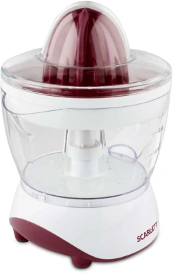 Соковыжималка цитрусовая Scarlett SC-JE50C06 25Вт рез.сок.:700мл. белый/коричневый