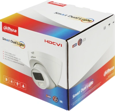Камера видеонаблюдения аналоговая Dahua DH-HAC-HDW1200CLQP-IL-A-0280B-S6 2.8-2.8мм HD-CVI HD-TVI цв. корп.:белый (DH-HAC-HDW1200CLQP-IL-A-0280B)