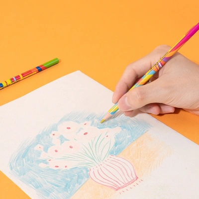 Карандаши цв. Deli EC141 Colorwow 3мм кругл. туба (28шт) 28 карандашей