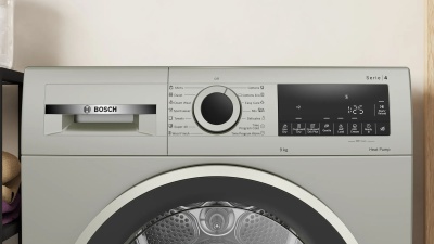 Сушильная машина Bosch Serie 4 WQG1420XME пан.англ. кл.энер.:A макс.загр.:9кг серебристый