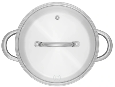 Кастрюля Rondell Point RDS-1312 4.8л. d=24см (с крышкой) стальной